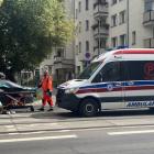 Do wypadku doszło około godz. 11 na ul. Traugutta, tuż obok komisariatu policji / fot....