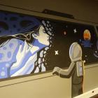 Mural w hołdzie dla twórczości Lema  Autor: Politechnika Wrocławska