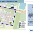 Trasa linii autobusowej 722 we Wrocławiu  Autor: fb.com/Prezydent Wrocławia Jacek Sutryk