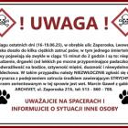 Ogłoszenie mieszkańców zamieszczone na osiedlowej grupie