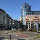 Wratislavia Tower. Wrocławski biurowiec stoi wzdłuż ulicy Kazimierza Wielkiego,...