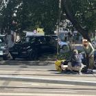 Do wypadku doszło około godz. 11 na ul. Traugutta, tuż obok komisariatu policji / fot....