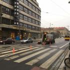 Ruch tramwajów wstrzymany. Trwa naprawa torowiska oddanego do użytku przed tygodniem...
