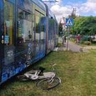 Wrocław: Rowerzystka po zderzeniu z tramwajem trafiła do szpitala  Autor: MPK Wrocław