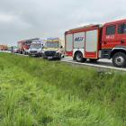 Korek na autostradzie A4 po dachowaniu. Są ranni  Autor: OSP Wądroże Wielkie