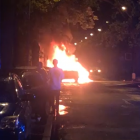 Nocny pożar we Wrocławiu. Spaliły się samochody  Autor: Czytelniczka