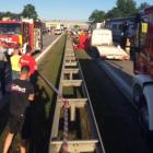 Wypadek na A4 pod Wrocławiem. Lądował śmigłowiec LPR, droga zablokowana  Autor:...
