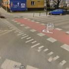 Przejście na ul. Prostej - przy skrzyżowaniu z ul. Grabiszyńską  Autor: Google Maps
