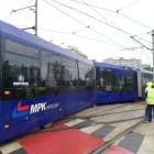 Tramwaj wypadł z torów  Autor: Bartosz Senderek