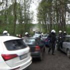 Policyjne zdjęcia z różnych ustawek kibolskich w Polsce / fot. policja
