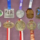 Komplet medali z Korony Półmaratonów Polskich 2016  Autor: WolneBieganie.com