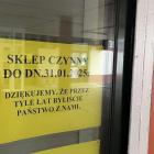 Sklep przy Jackowskiego przestał działać w piątek