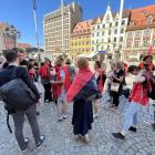 Protest pracowników społecznych przed Ratuszem  Autor: Jakub Jurek