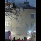 Pożar na Pilczycach. Trwa dogaszanie budynku. Jedna osoba ranna  Autor: Czytelniczka