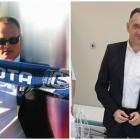 Dean Johnson (z lewej) i Grzegorz Ślak (z prawej)