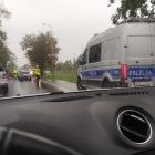 Wypadek trzech aut na ul. Kosmonautów we Wrocławiu  Autor: Pomoc drogowa AUTO-HARD