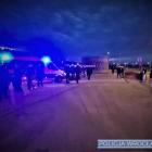 Kibice przyszli pod stadion w czasie sobotniego meczu  Autor: KMP we Wrocławiu
