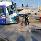 Wypadek tramwaju 3.03.2022 we Wrocławiu  Autor: Marta Gołębiowska