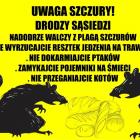 Tablice z apelem o nie wyrzucanie resztek jedzenia na trawniki - Rada Osiedla Nadodrze...