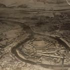 Lata 1914-1918 , Kępa Mieszczańska na fotografii lotniczej z okresu I wojny światowej....