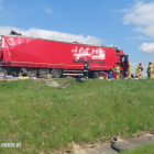 Zablokowana autostrada A4 po śmiertelnym wypadku. Zderzyły się 3 ciężarówki  Autor:...
