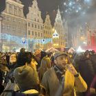 Tak wrocławianie spontanicznie witali na Rynku rok 2024