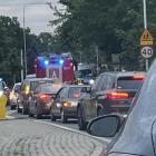 Wrocław: Korek na Pilczyckiej po wypadku koło stadionu  Autor: Czytelnik