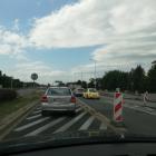 Zwężenie jezdni na Kosmonautów