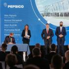 Wmurowanie kamienia węgielnego pod PepsiCo w gminie Środa Śląska  Autor: mat. pras.
