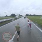Kłótnia na autostradzie A4  Autor: Stop Cham