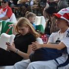 Tak kibicują Polacy we Wrocławiu  Autor: Kinga Mierzwiak
