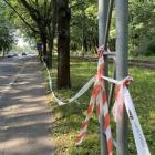 Po zakończonym około północy z soboty na niedzielę półmaratonie pozostały śmieci...