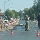 Śmiertelny wypadek, po wymuszeniu pierwszeństwa przez motocykl  Autor: Czytelnik