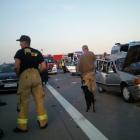 Autostrada A4 pod Wrocławiem jest zablokowana po wypadku  Autor: OSP KSRG Gniechowice
