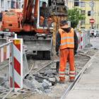 Remont na skrzyżowaniu Powstańców Śląskich z Hallera  Autor: MPK Wrocław