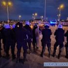 Kibice przyszli pod stadion w czasie sobotniego meczu  Autor: KMP we Wrocławiu