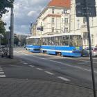 Wykolejenie tramwaju na Piastowskiej  Autor: Ola Wiśniewska