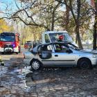 Wrocław: Pożar auta w centrum  Autor: Pomoc drogowa AUTO-HARD