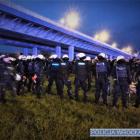 Policja zabezpieczała wydarzenia pod Stadionem Wrocław  Autor: KMP we Wrocławiu