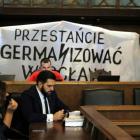 Działacze klubu Gazety Polskiej protestowali przeciwko nadawaniu ulicom nazw na cześć...
