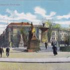 Lata 1905-1910. Fontanna Bismarcka.  Autor: Eduard van Delden / fotopolska.eu