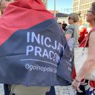 Protest pracowników społecznych przed Ratuszem  Autor: Jakub Jurek
