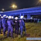 Policja zabezpieczała wydarzenia pod Stadionem Wrocław  Autor: KMP we Wrocławiu