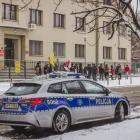 Pikieta anty-poborowa zorganizowana pod siedzibą Wojskowego Centrum Rekrutacyjnego przy...