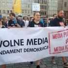 Wrocław: Protest przeciwko Lex-TVN  Autor: Andrzej Borek