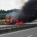 Pożar ciężarówki na A4 koło Bielan  Autor: Internauta