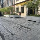 Na Ruskiej są dziś tylko fragmenty dawnego torowiska / fot. Jakub Jurek