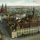 Kartka wysłana w roku 1917, widok z wieży bazyliki św. Elżbiety Węgierskiej / fot....