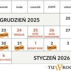 Plan długiego weekendu 2025 / 2026