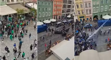Są nagrania z wczorajszych zamieszek kiboli na Rynku